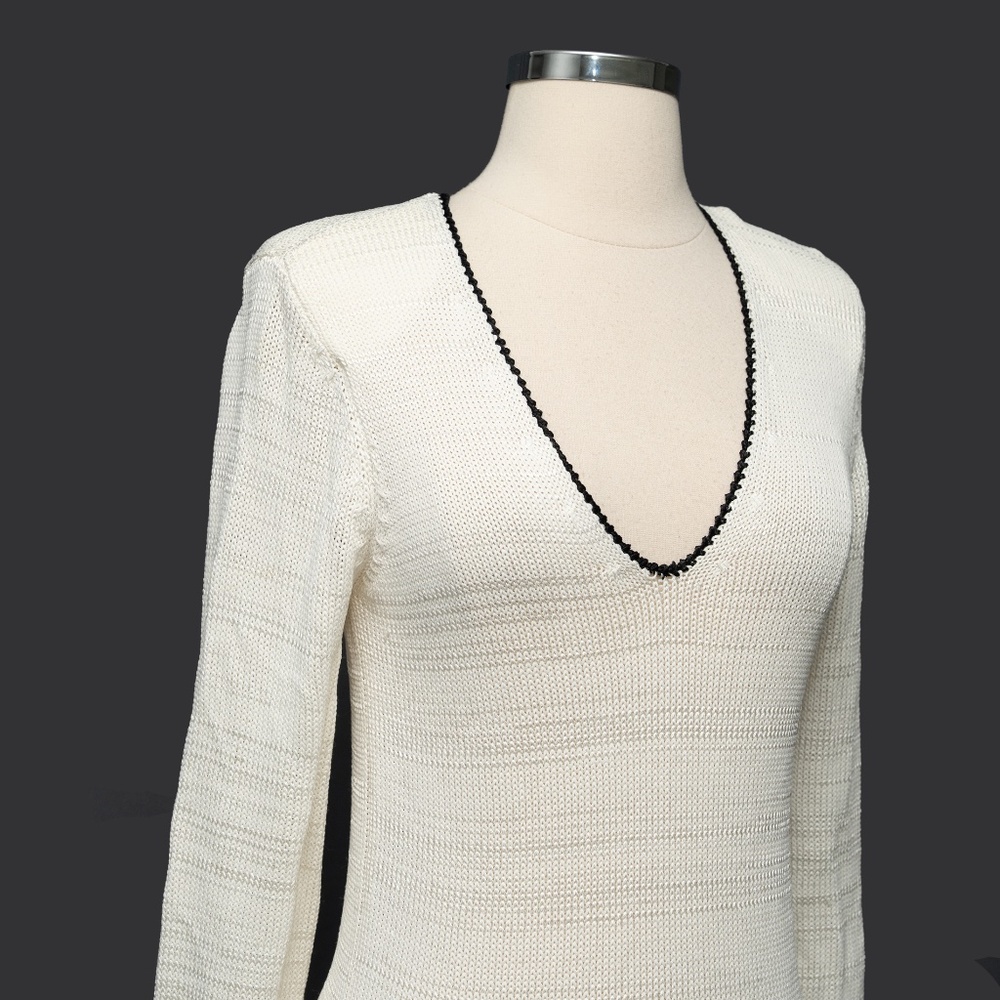 REISS- Talia Contrast Trim Sweater‎ - Picture 7 of 8